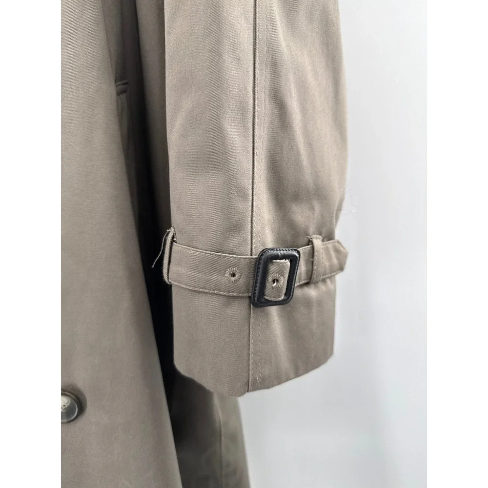 Lauren Ralph Lauren Men Double Breasted Trench Coat Quilted Removable Lining 44S